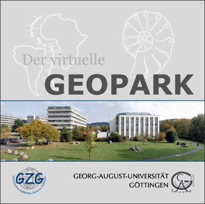 CD-ROM Cover: Der virtuelle Geopark des Geowissenschaftlichen Zentrums der Georg-August.Universität in Göttingen